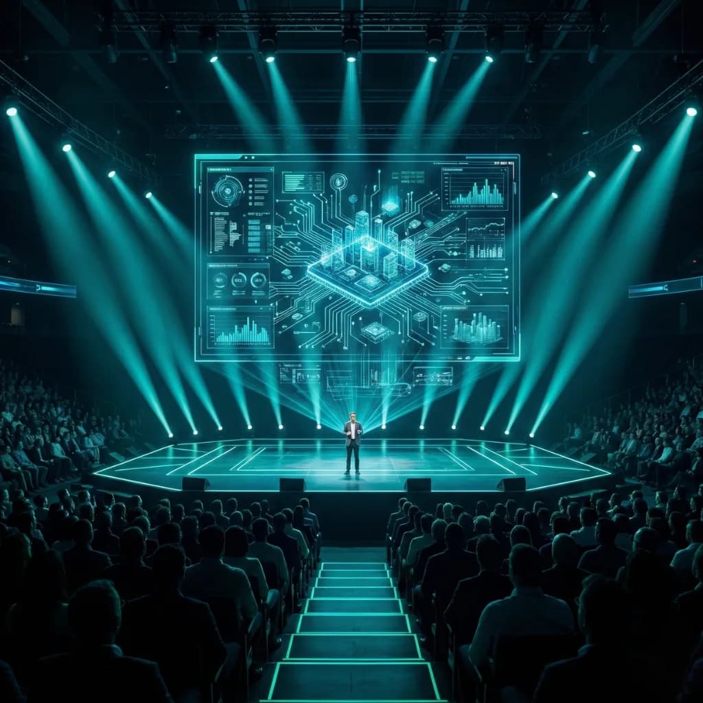 BlueGreen keynote event presenting commerce performance outcomes