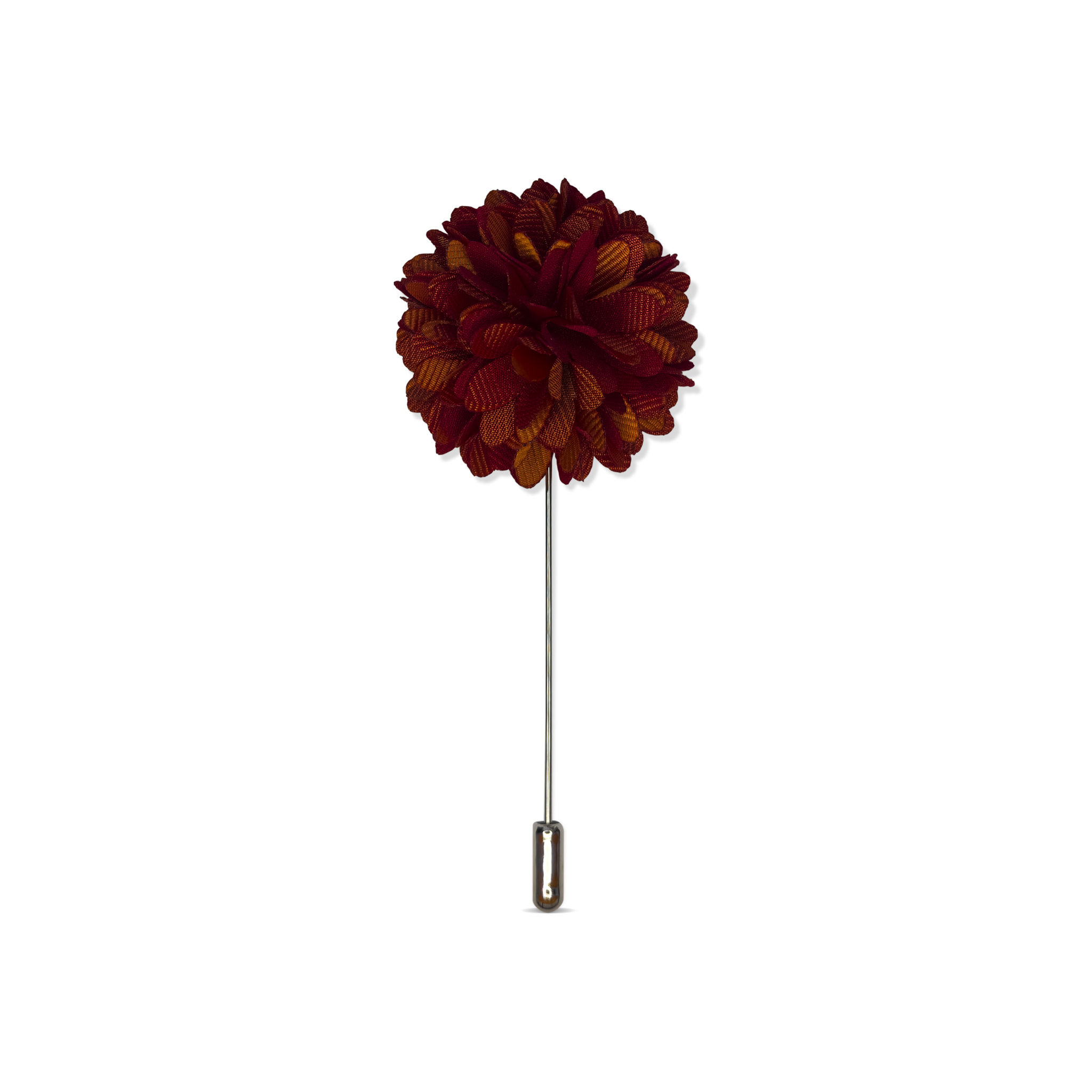 Orsette Floral Lapel Pin (Burnt Orange)