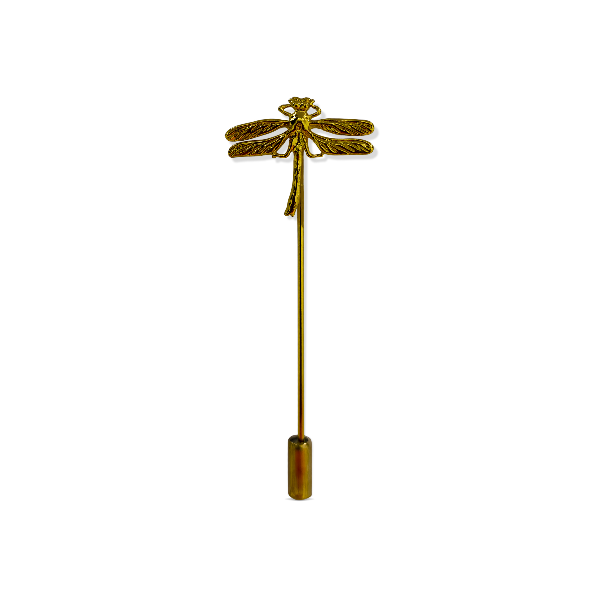 Dragon Fly Metal Lapel Pin (Gold)